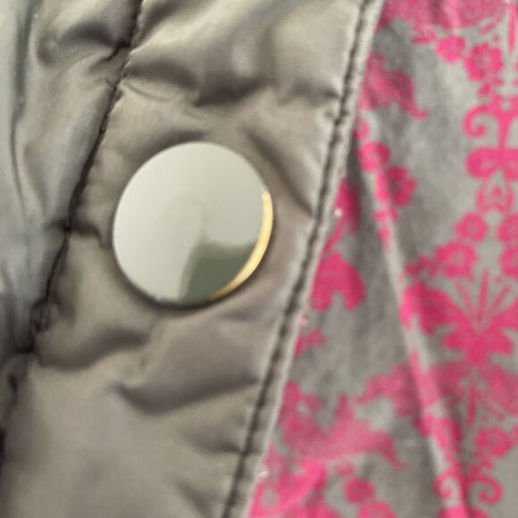 OLD NAVY‎ Retro Gorpcore Y2K Puffer  Vest Army Green Brown Pink Outdoor Large - Picture 9 of 12